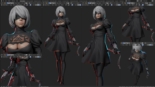 CHARACTER SCULPT PACKAGE #44 – 2B NIERAUTOMATA BY YANSCULPTS