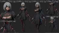 CHARACTER SCULPT PACKAGE #44 – 2B NIERAUTOMATA BY YANSCULPTS