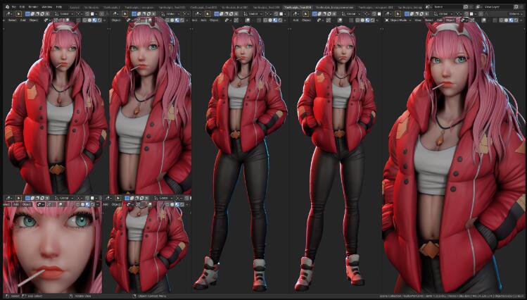 Character Sculpt Package #43 - Zero Two