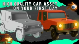 Create a Realistic 3D Car Model on your First Day in Blender