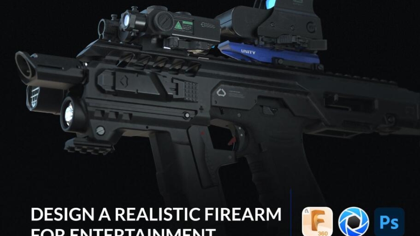 Design a realistic firearm for entertainment