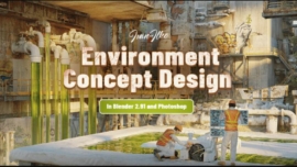 Environment Concept Design in Blender 2.91 and Photoshop