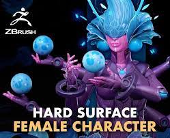 Hard Surface Fantasy Female Character in Zbrush