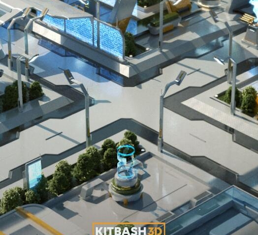 Kitbash3D – Props High Tech Streets