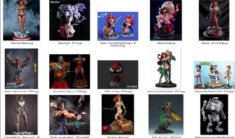 Printable 3D Models Bundle June 3 2021