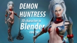 Udemy - Demon Huntress in Blender course Tutorial