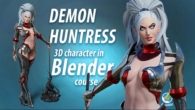 Udemy - Demon Huntress in Blender course Tutorial