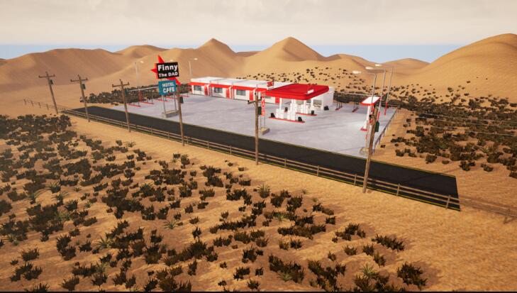 Unreal Engine – Retro Gas Station Pack