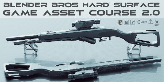 Blender – The Blender Bros Hard Surface Game Asset Course 2.0 Tutorial