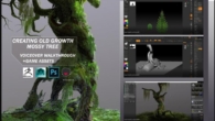 Creating Old Growth Mossy Tree Tutorial and Game Assets