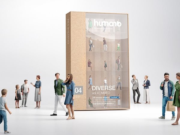 Humano 3D People Vol. 04 Diverse