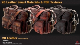 20 Leather Smart Materials + PBR Textures