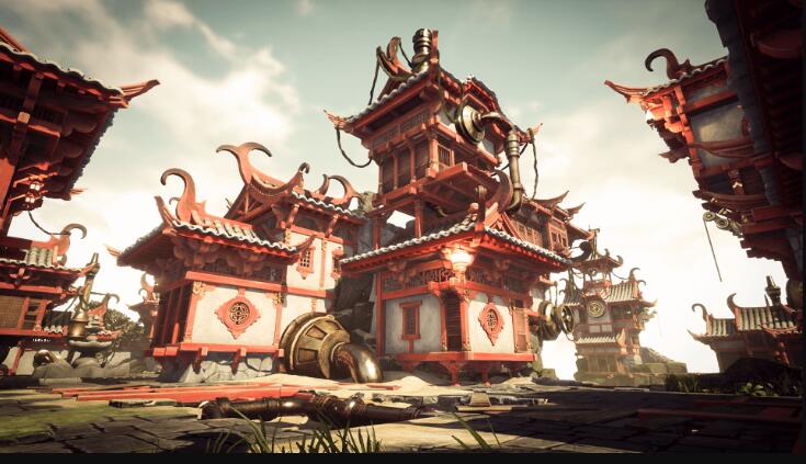 Unreal Engine - Steampunk Town